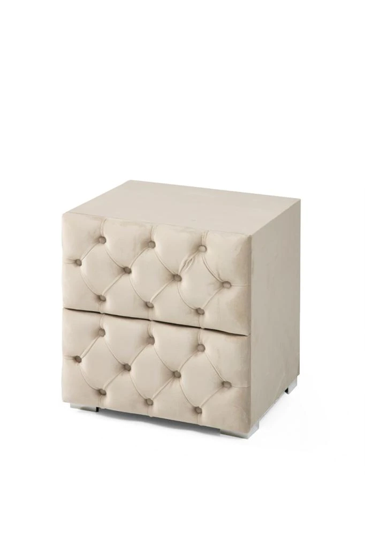 Table de chevet beige