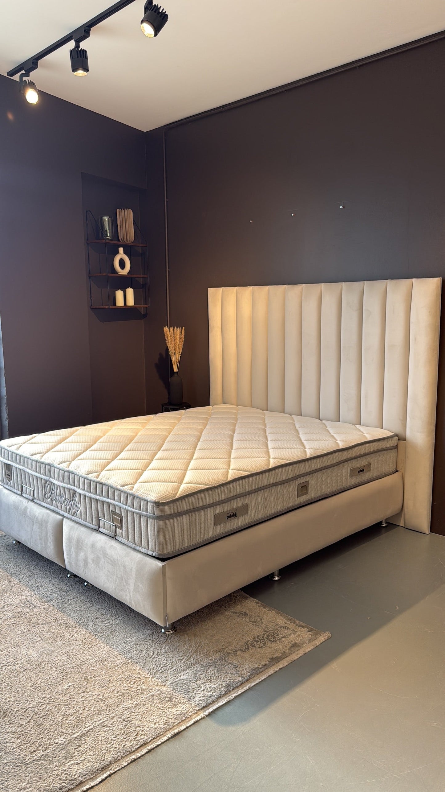 Lit double coffre en Velours – Athena