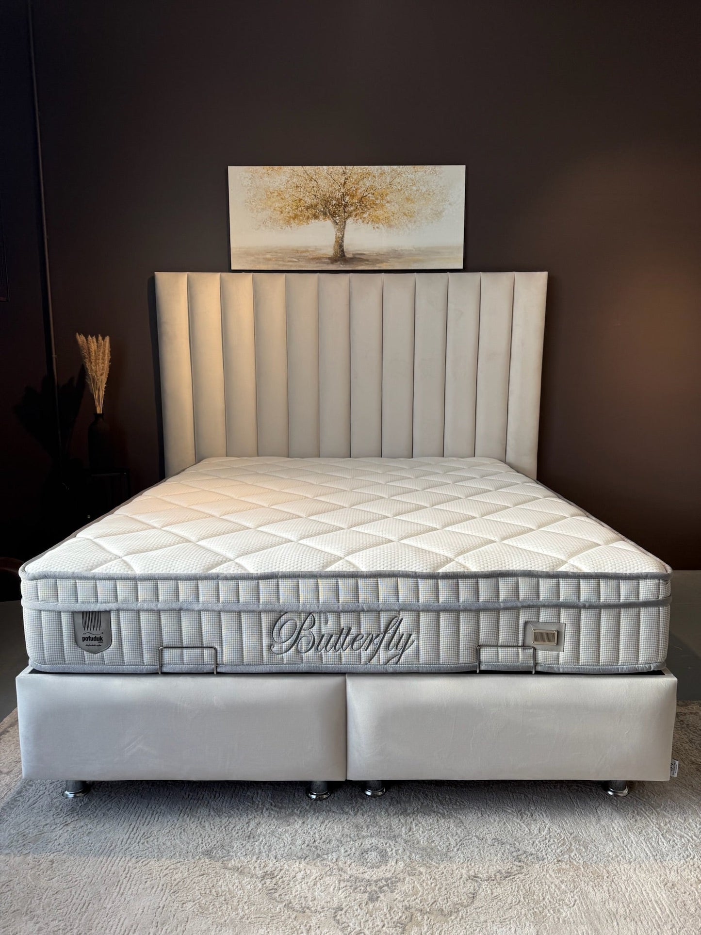 Lit double coffre en Velours – Athena